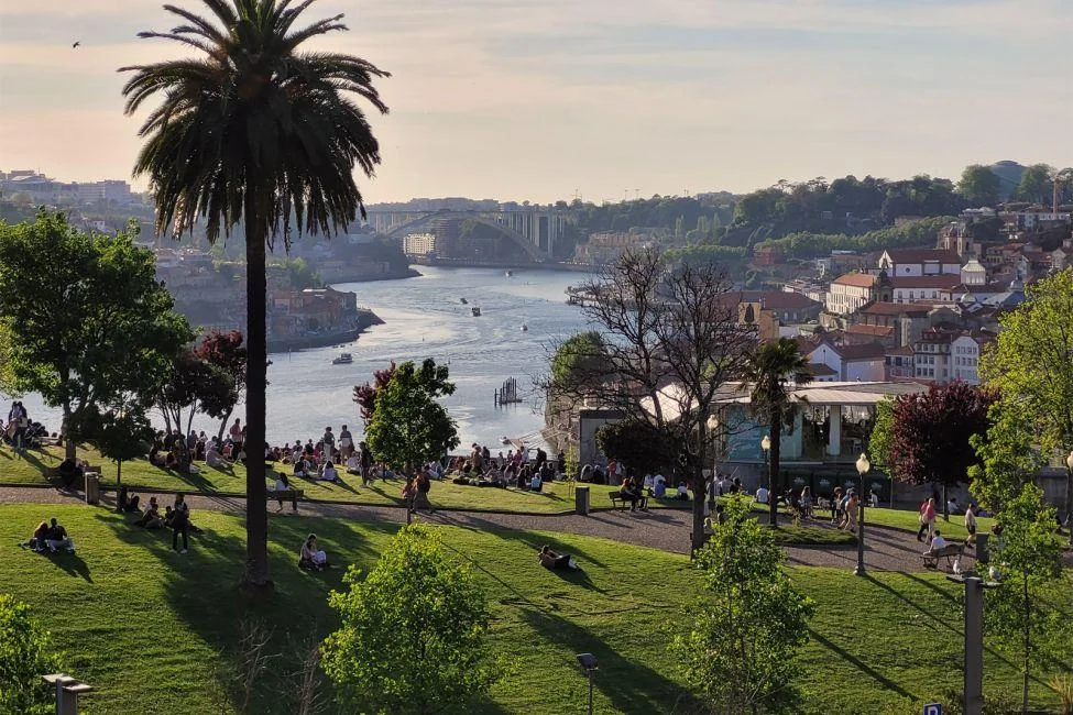 Vista do Jardim do Morro em Vila Nova de Gaia